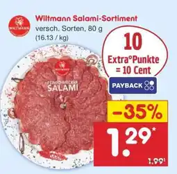 Netto Marken-Discount Wiltmann Salami-Sortiment Angebot