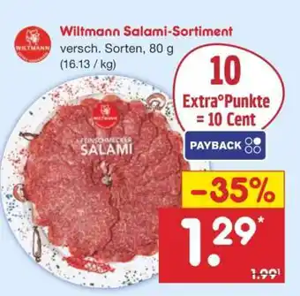 Netto Marken-Discount Wiltmann Salami-Sortiment Angebot