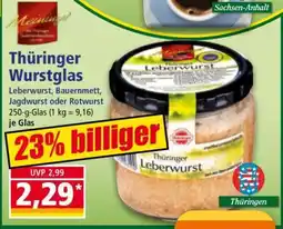 Norma Thüringer Wurstglas Angebot