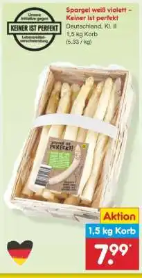 Netto Marken-Discount Spargel weiß violett – Keiner ist perfekt Angebot