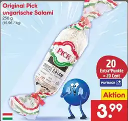 Netto Marken-Discount Original Pick ungarische Salami Angebot