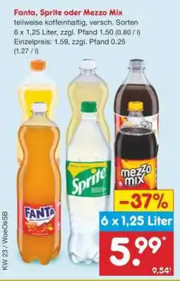 Netto Marken-Discount Fanta, Sprite oder Mezzo Mix Angebot