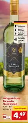 Netto Marken-Discount Weingold Grauer Burgunder Qualitätswein Angebot
