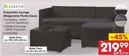 Netto Marken-Discount Polyrattan Lounge Sitzgarnitur Punta Cana Angebot