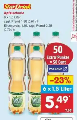 Netto Marken-Discount Apfelschorle Angebot