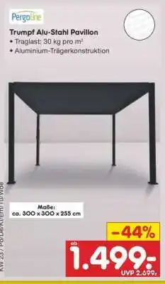 Netto Marken-Discount Trumpf Alu-Stahl Pavillon Angebot