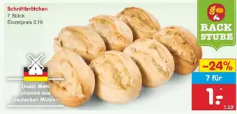 Netto Marken-Discount Schnittbrötchen Angebot