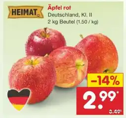Netto Marken-Discount Äpfel rot Angebot