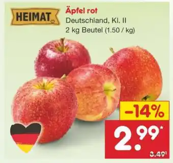 Netto Marken-Discount Äpfel rot Angebot
