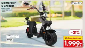 Netto Marken-Discount Elektroroller E-Chopper Angebot