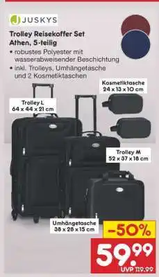 Netto Marken-Discount Trolley Reisekoffer Set Athen, 5-teilig Angebot