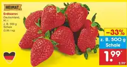 Netto Marken-Discount Erdbeeren Angebot