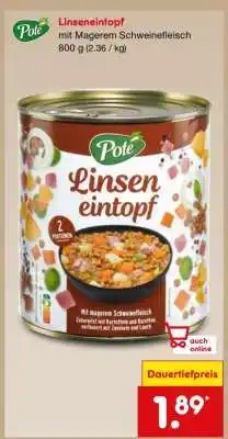 Netto Marken-Discount Linseneintopf Angebot