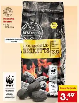 Netto Marken-Discount Holzkohle Briketts Angebot