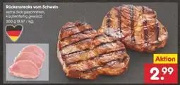 Netto Marken-Discount Rückensteaks vom Schwein Angebot