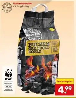 Netto Marken-Discount Buchenholzkohle³ Angebot