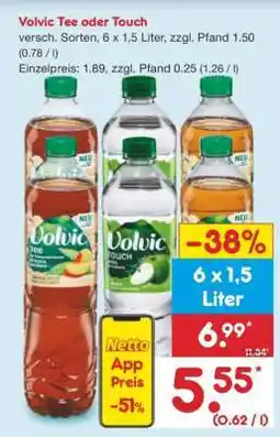 Netto Marken-Discount Volvic Tee oder Touch Angebot