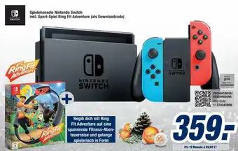 Expert Bening Spielekonsole Nintendo Switch inkl. Sport-Spiel Ring Fit Adventure (als Downloadcode) Angebot