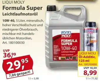 Sonderpreis Baumarkt LIQUI MOLY Formula Super Leichtlaufmotoröl 10W-40 Angebot