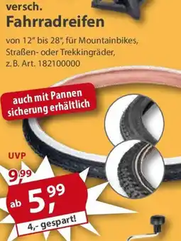 Sonderpreis Baumarkt versch. Fahrradreifen Angebot