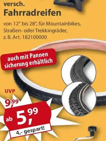 Sonderpreis Baumarkt versch. Fahrradreifen Angebot