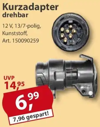Sonderpreis Baumarkt Kurzadapter drehbar Angebot