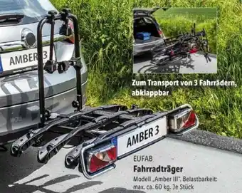 Lidl Eufab Fahrradträger Amber III Angebot