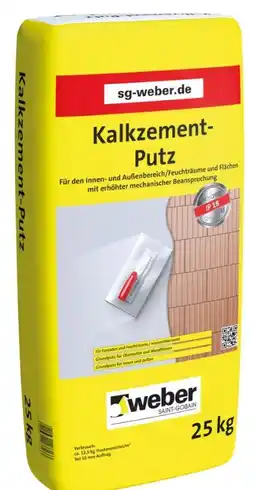 toom Baumarkt Saint-Gobain Weber Kalkzement-Putz Angebot