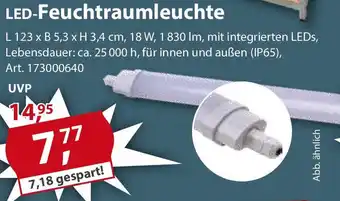 Sonderpreis Baumarkt LED-Feuchtraumleuchte Angebot