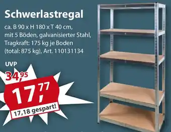 Sonderpreis Baumarkt Schwerlastregal Angebot