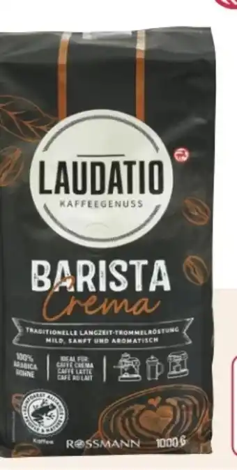 Rossmann Laudatio Ganze Bohne Barista Crema Angebot
