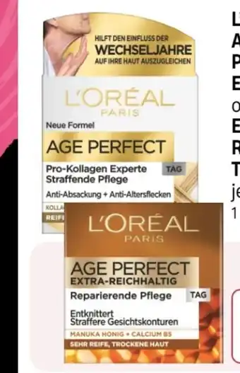 Rossmann L'Oréal Paris Age Perfect Pro-Kollagen Experte Tagespflege Angebot