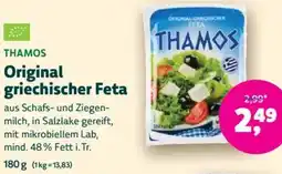 Biomarkt THAMOS Original griechischer Feta Angebot