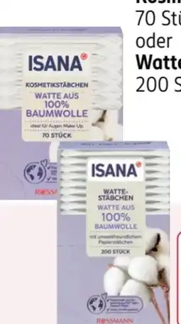 Rossmann Isana Kosmetikstäbchen Angebot