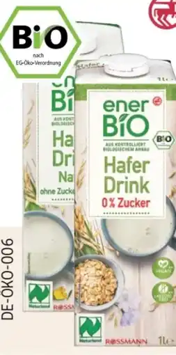 Rossmann enerBiO Haferdrink Natur Angebot