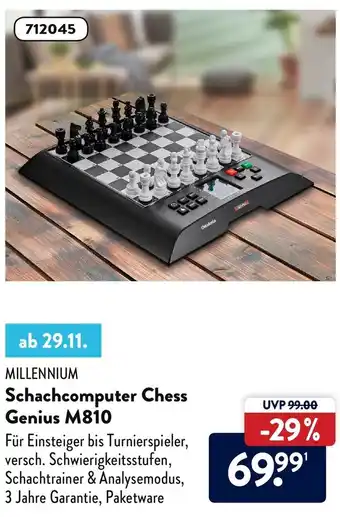 Aldi Süd Millennium Schachcomputer Chess Genius M810 Angebot