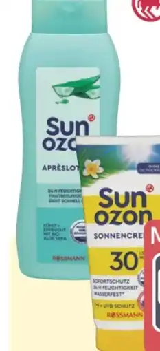 Rossmann Sunozon Aprèslotion Melanin-Booster Angebot