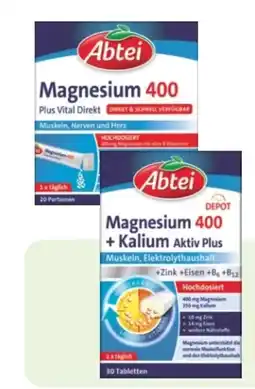 Rossmann Abtei Magnesium 400 Plus Vital Direkt Angebot
