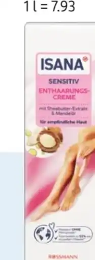 Rossmann Isana Enthaarungscreme Sensitiv Angebot