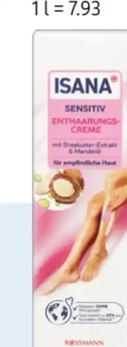 Rossmann Isana Enthaarungscreme Sensitiv Angebot