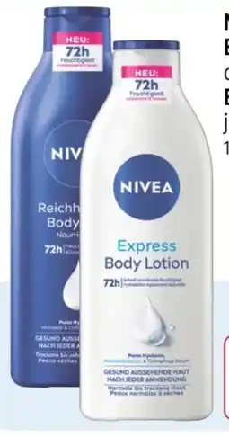 Rossmann Nivea Body Milk Angebot
