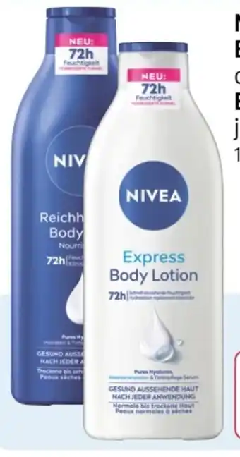 Rossmann Nivea Body Milk Angebot