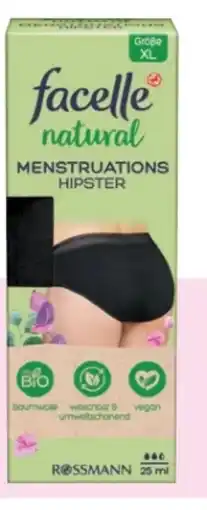 Rossmann Facelle Natural Menstruations Hipster Angebot