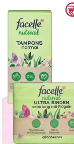 Rossmann Facelle Natural Tampons Normal Angebot
