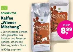 Biomarkt SONNENTOR Kaffee ,,Wiener Mischung" Angebot