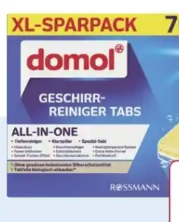Rossmann Domol Geschirr-Reiniger Tabs XL-Sparpack Angebot