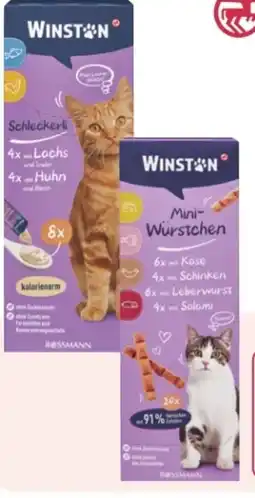 Rossmann Winston Katze Schleckerli Angebot