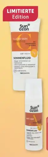 Rossmann Sunozon Sonnenfluid Clear Skin Sensitive LSF 50 Angebot