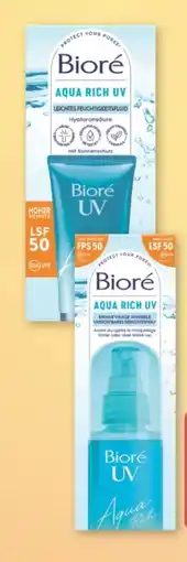 Rossmann Bioré Sonnenschutz Aqua Rich LSF 50 Angebot