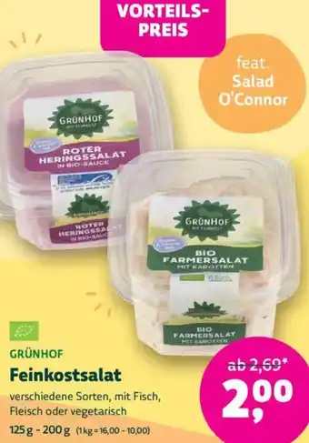 Biomarkt GRÜNHOF Feinkostsalat Angebot
